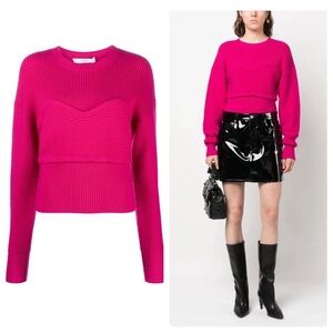 IRO Gedeon Wool Blend Jumper Sweater in Pink Sz. Small